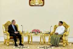 Junta attacks hospital as ex-UN chief ends Myanmar visit