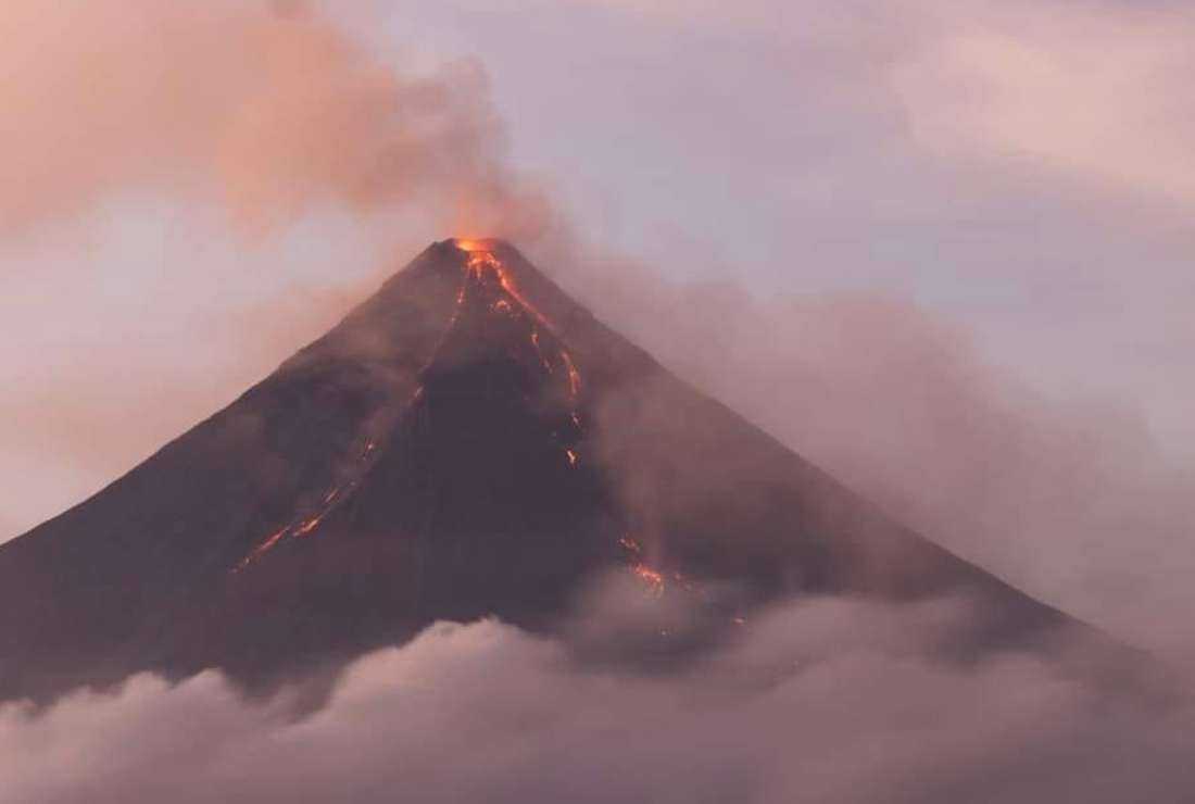 Mayon volcano in the Philippines