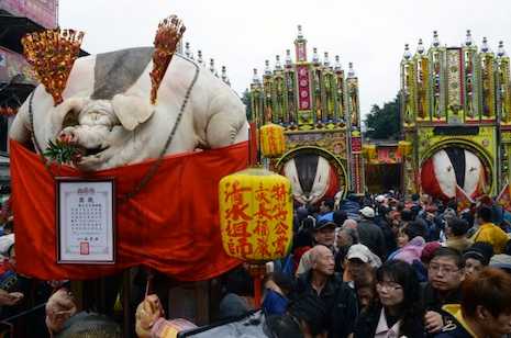 Activists condemn Taoist 'pig of god' contest 